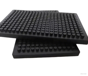 Đen cao su cách điện hấp thụ sốc Pad mịn bề mặt giảm xóc khối - Product Image 2