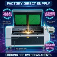Máquina de grabado láser de CO2 de fábrica directa para madera, acrílico, MDF y materiales no metálicos, 100W-300W.