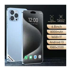 新产品创意6.8英寸15 Pro Max智能手机低价免费送货ruged智能手机