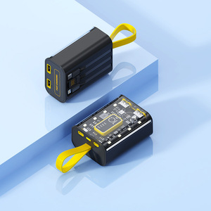 Punk Mecha ad alta capacità 20000mAh batteria ai polimeri <span class=keywords><strong>Mini</strong></span> Mobile Power Bank ricarica rapida tipo-C ingresso 10W ABS - Product Image 2