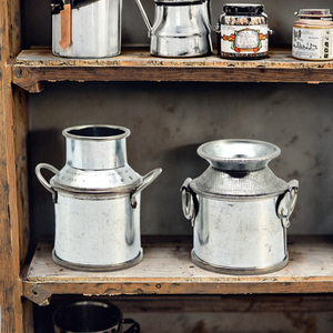 All'ingrosso metallo simulazione retrò <span class=keywords><strong>in</strong></span> miniatura latte latte piccola pentola secchio per la casa delle bambole accessori - Product Image 3