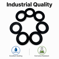 Joint torique en silicone noir souple, durable et écologique pour robinet industriel, vente en gros d'usine