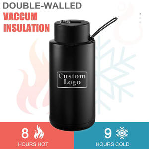 <span class=keywords><strong>Bouteille</strong></span> d'eau <span class=keywords><strong>orange</strong></span> personnalisée de 34oz avec paille et couvercle à rabat fiole thermique en acier inoxydable isolée sous vide pour le sport vente en gros - Product Image 4