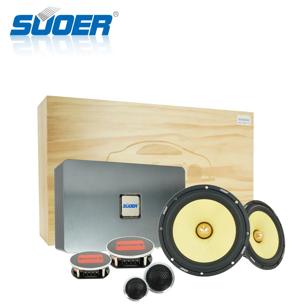 Suoer ชุดเครื่องเสียงรถยนต์ DSP,เครื่องขยายเสียงรถยนต์ตัวแบ่งความถี่และสูงเสียงแตรรถยนต์