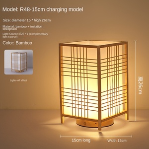 Lámparas elegantes de mesa de bambú y ratán al mejor precio de Vietnam, muchos diseños para mesita de noche de granja, alimentado por batería solar - Product Image 4