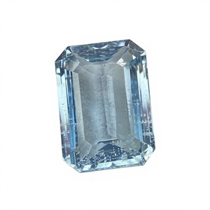 Piedra Preciosa Suelta de Aguamarina Natural Certificada, Corte Esmeralda Octogonal, Color Superior, con Buen Brillo, 18.41 Quilates - Product Image 1