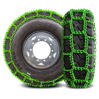 Cadenas de Camión de Acero Aleado CH Nuevas, Galvanizadas y Tratadas Térmicamente, de Alta Calidad, Cadena para Nieve de Tractor, Ancho de 235-255 mm