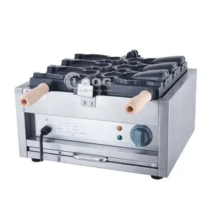 Macchina per Waffle di pesce all'ingrosso in fabbrica per cono 220V / 110V Taiyaki Ice Cream Maker