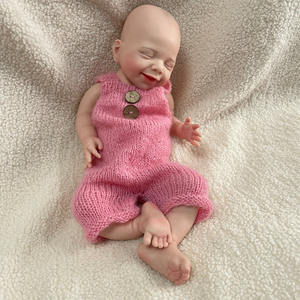 ตุ๊กตาซิลิโคนรีบอร์นทั้งตัว ขนาด 18 นิ้ว น้ำหนัก <span class=keywords><strong>2</strong></span>.6 กิโลกรัม ทำจากซิลิโคน 100% ทาสีเหมือนจริง ตุ๊กตาเด็กแรกเกิดหญิง ตุ๊กตาเด็กอ่อนนุ่ม DIY ตุ๊กตาเปล่า ตุ๊กตาเดือนเมษายน - Product Image 2