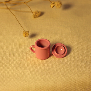 Miniature 1:12 pour maison de poupée, modèle de jouet alimentaire, accessoires de salle de bain, mini tasse vintage / gobelet à rince-bouche <span class=keywords><strong>G123</strong></span> - Product Image 4
