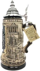 Steins de <span class=keywords><strong>cerveza</strong></span> de cerámica alemana, Deutschland Eagle medallón rústico, jarra de Tankard de 1,4 litros, hecha en Alemania, taza coleccionable alemana - Product Image 4