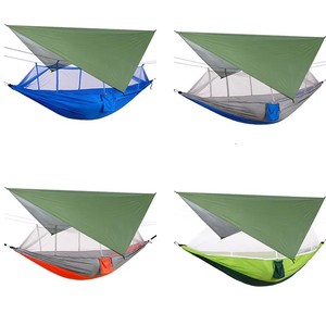 Trọng lượng Nhẹ Xách Tay 210t Nylon Cắm Trại võng lều với không thấm nước mưa bay Tarp muỗi Net tán cho cuộc phiêu lưu ngoài trời - Product Image 2