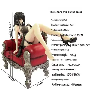 Figurines d'anime sexy et magnifiques en gros, Azur <span class=keywords><strong>Lane</strong></span> the Dreadnought, statue splendide, décoration en PVC, canapé, figurine d'anime 2D - Product Image 5
