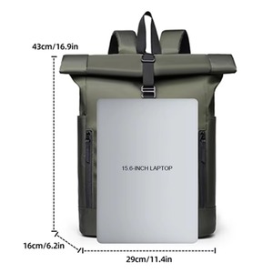 Altri Zaini di Design per Uomo e Donna, Borsa Espandibile con Chiusura Roll Top per Outdoor, Viaggio, Palestra, Sport, con Scomparto per Laptop - Product Image 2