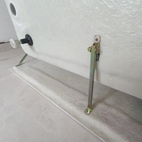 Professionnel pour le Canada 3-baignoire en alcôve d'intérieur acrylique autoportante petite place européenne douche baignoire en plastique portable