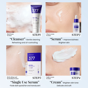 KORMESIC Private <b>Label</b> Organic 377 Whitening Face Body Skin Care Set Rejuvenating Cream Serum Cleanser Korean Skin Care Products - Product Image 5