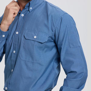 耐炎性ワーキングシャツ安全ワークメカニックユニフォームシャツオイルガス耐火性シャツ - Product Image 5