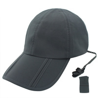 Gorra de béisbol unisex dobby color sólido bordado a mano deporte protector solar