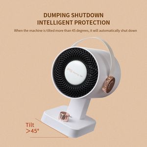 Taşınabilir ısıtıcı fanı 2 In 1 Combo masaüstü elektrikli küçük soğutma ve ısıtma fanı taşınabilir kapalı kullanım için PTC seramik uzay ısıtıcı - Product Image 6