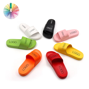 Customized PVC <b>Slippers</b> Designer Summer Indoor Outdoor Fashion Comfortable Non-slip Flat Flip Flops <b>Slides</b> <b>Slippers</b> - Product Image 1