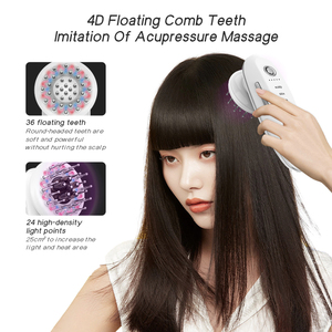 Meiboyi sisir Salon kecantikan genggam elektrik, sisir pijat kulit kepala dengan aplikator minyak getaran rileks tren 2025 - Product Image 3