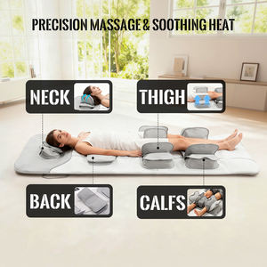 Matras pijat kompresi udara seluruh tubuh 3D, dapat diatur dengan pemanas, matras peregangan <span class=keywords><strong>Yoga</strong></span> Thailand untuk leher punggung, pereda nyeri kaki - Product Image 3