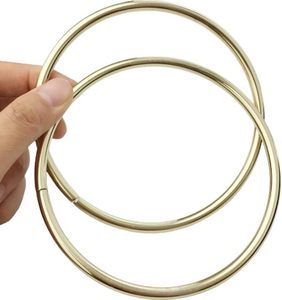 Dracra Pack <b>Purse</b> Handles Round Shaped Loop Ring Grip Replacement For Crocheted Macrame Bags Craft Handbag Handmade Project DIY - Product Image 4