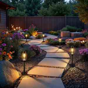 Luces Solares LED para Exteriores 3 en 1 Mejoradas, Resistentes al Agua con Clasificación IP65, Sensor de Luz, Control de Intensidad, Luz Blanca Cálida/Fría, 120 Lúmenes, para Jardín - Product Image 4