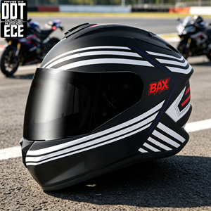 Unisex Professioneller DOT- und ECE-Zertifizierter Integralhelm für Motorradrennen, Modisch für Männer und Frauen beim Motorradfahren - Product Image 1