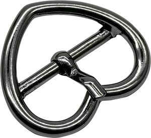 Lot de boucles à rouleaux métalliques en pouces, boucles à ardillon en métal en forme de cœur pour la quincaillerie de ceintures, sacs, anneaux, bricolage A - Product Image 3