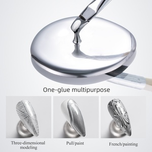 Esmalte de Uñas Metálico JTING de Calidad Superior con Efecto Espejo, 12 Colores, Alta Densidad, Colores Oro Rosa y Plata - Product Image 4