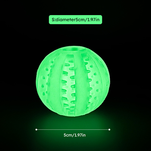 Palla da masticare per cani che si illumina al buio - Giocattolo interattivo elastico e resistente per l'addestramento, luce LED impermeabile per il gioco all'aperto e il sollievo dalla noia - Product Image 3