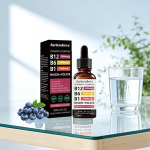 Ekspor Lintas Batas <span class=keywords><strong>VITAMIN</strong></span> <span class=keywords><strong>B12</strong></span> DROPS Suplemen Diet 60ml Penjualan Langsung Pabrik Sumber Dukungan O EM - Product Image 4