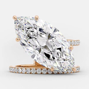 Anello da Donna a Forma di Foglia con Zirconi Cubici, Gioiello di Moda - Product Image 1