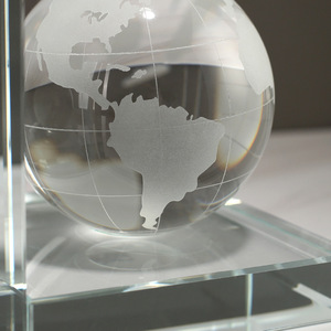 Modern Creative Art Frosted Crystal Step Bookend Nordic Style 20 Cm Geometric Shape <b>Decorations</b> Bookend Ornament - Product Image 4