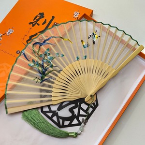 Éventails pliants de mariage vintage élégants Style chinois romantique moderne Nouvelle arrivée simple et artificielle - Product Image 5
