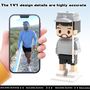 Dropshipping Gift Building Block ritratto personalizzato blocco da costruzione per bambola regalo di compleanno foto costruzione di persone Pet <span class=keywords><strong>Doll</strong></span> - Product Image 4