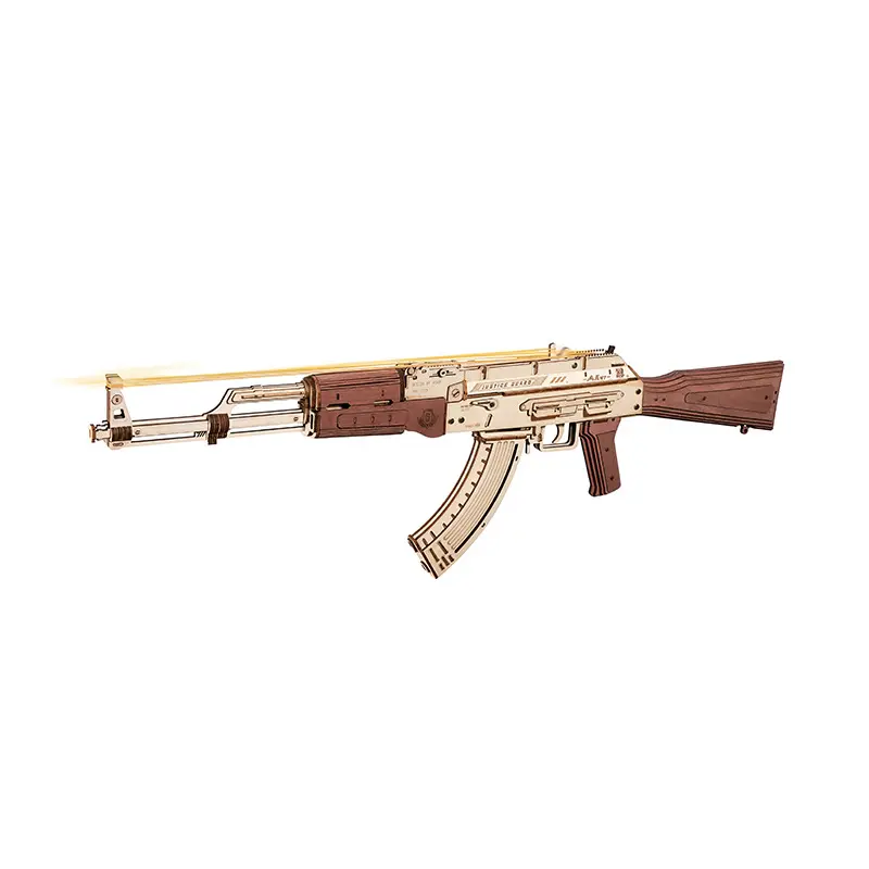 Lego AK47 model  three-dimensional building block toy gun