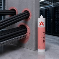 Sellador Ignífugo de Grado Industrial FEN FA 3443, Adhesivo de Silicona de Curado Neutro Profesional para Acristalamientos