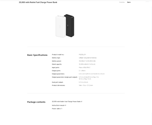 Batterie Externe Redmi 20000mAh Charge Rapide 18W Noire - Product Image 6