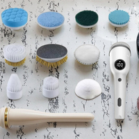 Brosse de nettoyage électrique réglable longue main étanche sans fil baignoire douche épurateur en plastique cuisine toilette nettoyant puissance