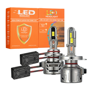 Phares LED universels RCJ 100W UX100 Pro, sans ventilateur, avec bande de cuivre tressée pour le refroidissement, pour GXP4575 H1/H3/H4/H7/H11, 10750 <span class=keywords><strong>lumens</strong></span> - Product Image 1