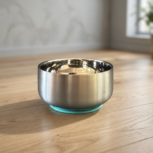 Cute Kids Tableware Feeding Bowl Double Wall Portable Food Grade Stainless Steel Baby with Suction Round Home Use - Product Image 3