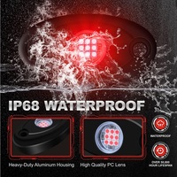 Luces de roca LED rojas IP67 impermeable Underglow rueda bien guardabarros luces para camiones sedanes coche SUV carrito de Golf