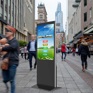65 inch di động ngoài trời kỹ thuật số biển <span class=keywords><strong>kiosk</strong></span> màn hình cảm ứng tầng thường vụ dọc Máy nghe nhạc quảng cáo - Product Image 1