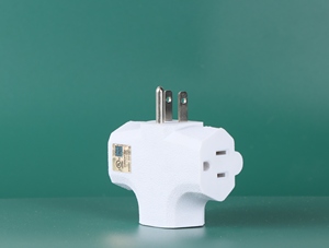 Adaptateur <span class=keywords><strong>de</strong></span> mise à la terre en forme <span class=keywords><strong>de</strong></span> T 125 V 15 A : Répartiteur 3 voies <span class=keywords><strong>avec</strong></span> prises murales à trois broches et rallonge <span class=keywords><strong>de</strong></span> <span class=keywords><strong>prise</strong></span> - Product Image 1