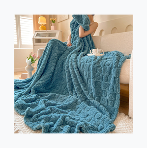 Nữ Hoàng Kích Thước Siêu Mềm <span class=keywords><strong>Faux</strong></span> Lông Ném Chăn Màu Rắn Flannel Chăn Khác Cho Mùa Đông 150*200Cm 60*80 "Tùy Chỉnh Chăn - Product Image 1