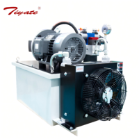 Réservoir en acier durable avec ensemble moteur et pompe et indication intégrée de la température de l'huile, alimentation hydraulique