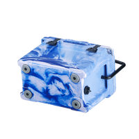 Glacière rotomoulée moderne en LLDPE de 18 litres avec coque rigide et isolation à congélation profonde pour aliments et canettes