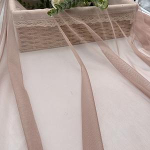 Wholesale Pure Color Organic <b>Fabric</b> Simple Pink Green Translucent Organza Mesh Lace for Women's Dress Spinning - Product Image 2